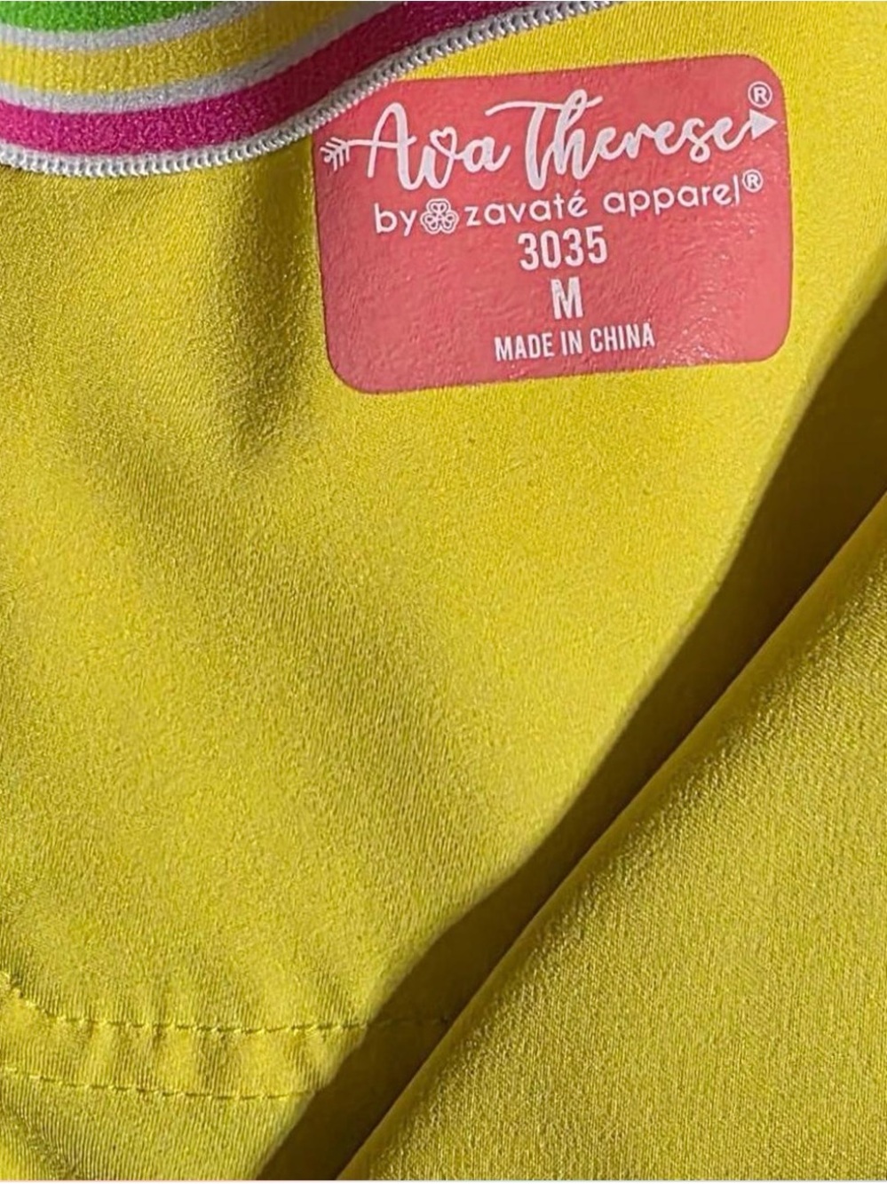 Ava Therese Yellow Women's Jumpsuit Pants - Medium